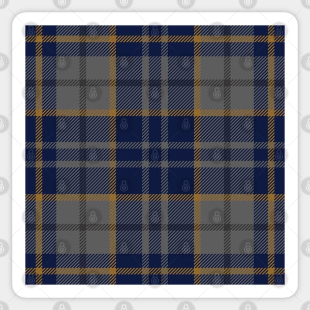 Raven Tartan Sticker by implexity